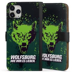 Sideflip mit langer Lasche schwarz