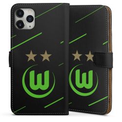 Sideflip mit langer Lasche schwarz