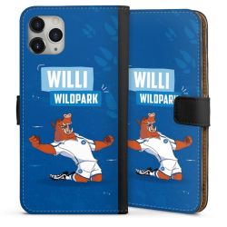 Sideflip mit langer Lasche schwarz