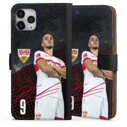 Sideflip mit langer Lasche schwarz