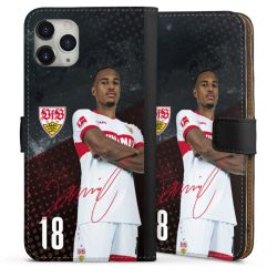 Sideflip mit langer Lasche schwarz