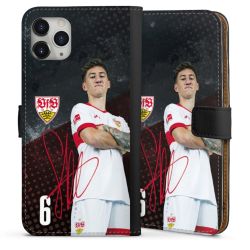 Sideflip mit langer Lasche schwarz