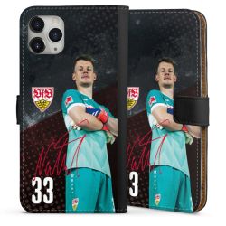 Sideflip mit langer Lasche schwarz