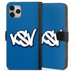 Sideflip mit langer Lasche schwarz