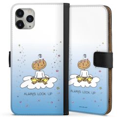 Sideflip mit langer Lasche schwarz