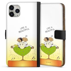 Sideflip mit langer Lasche schwarz