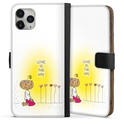 Sideflip mit langer Lasche schwarz