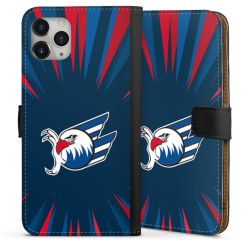 Sideflip mit langer Lasche schwarz