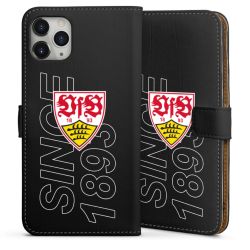 Sideflip mit langer Lasche schwarz