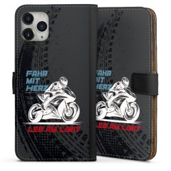 Sideflip mit langer Lasche schwarz