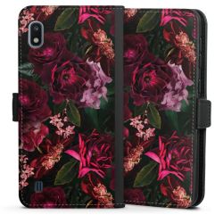 Donkerrode en roze bloemen