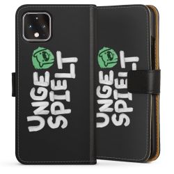 Sideflip mit langer Lasche schwarz