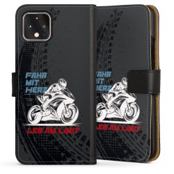 Sideflip mit langer Lasche schwarz