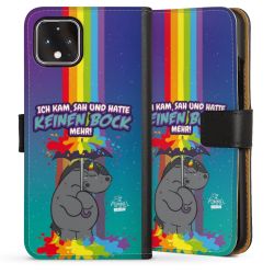 Sideflip mit langer Lasche schwarz