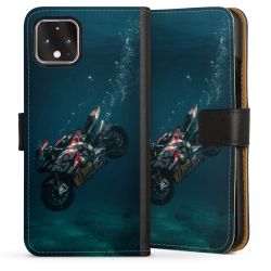 Sideflip mit langer Lasche schwarz