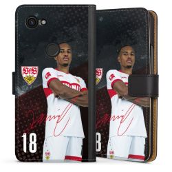 Sideflip mit langer Lasche schwarz