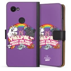 Sideflip mit langer Lasche schwarz