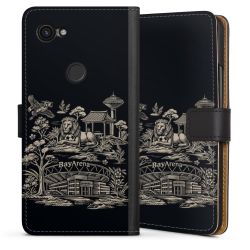 Sideflip mit langer Lasche schwarz