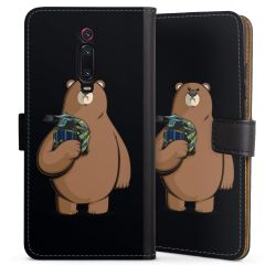 Sideflip mit langer Lasche schwarz