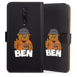 Sideflip mit langer Lasche schwarz