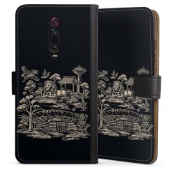 Sideflip mit langer Lasche schwarz