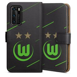 Sideflip mit langer Lasche schwarz