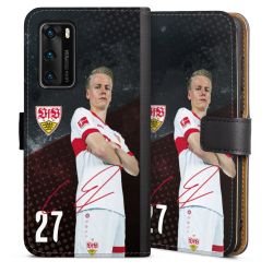 Sideflip mit langer Lasche schwarz