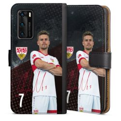 Sideflip mit langer Lasche schwarz