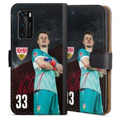 Sideflip mit langer Lasche schwarz