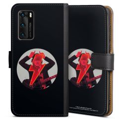 Sideflip mit langer Lasche schwarz