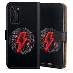 Sideflip mit langer Lasche schwarz