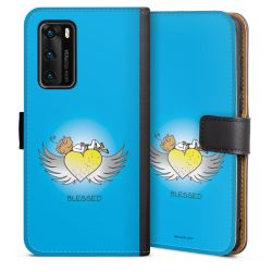 Sideflip mit langer Lasche schwarz