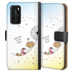 Sideflip mit langer Lasche schwarz