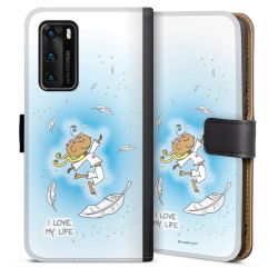 Sideflip mit langer Lasche schwarz