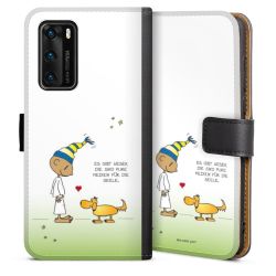 Sideflip mit langer Lasche schwarz