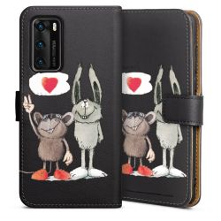 Sideflip Fodral med flap svart