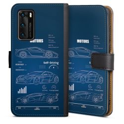 Sideflip Fodral med flap svart