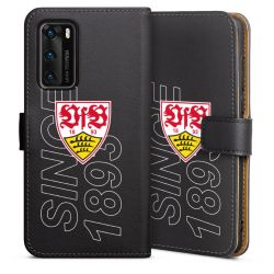 Sideflip mit langer Lasche schwarz