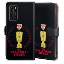 Sideflip mit langer Lasche schwarz