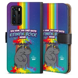 Sideflip mit langer Lasche schwarz