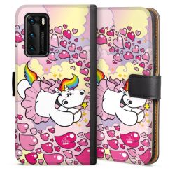 Sideflip mit langer Lasche schwarz