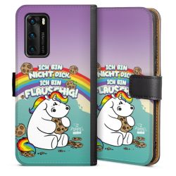 Sideflip mit langer Lasche schwarz