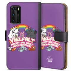 Sideflip mit langer Lasche schwarz