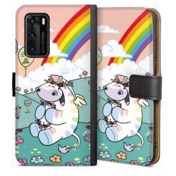 Sideflip mit langer Lasche schwarz