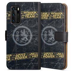 Sideflip mit langer Lasche schwarz