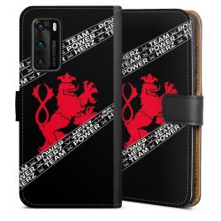 Sideflip mit langer Lasche schwarz