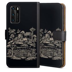 Sideflip mit langer Lasche schwarz