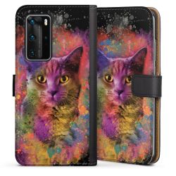 Sideflip mit langer Lasche schwarz