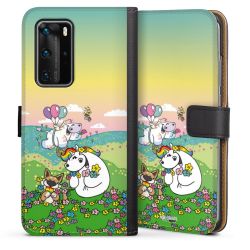 Sideflip mit langer Lasche schwarz