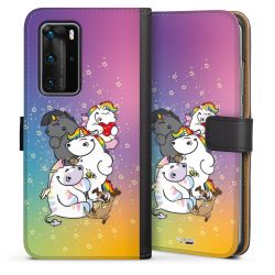 Sideflip mit langer Lasche schwarz